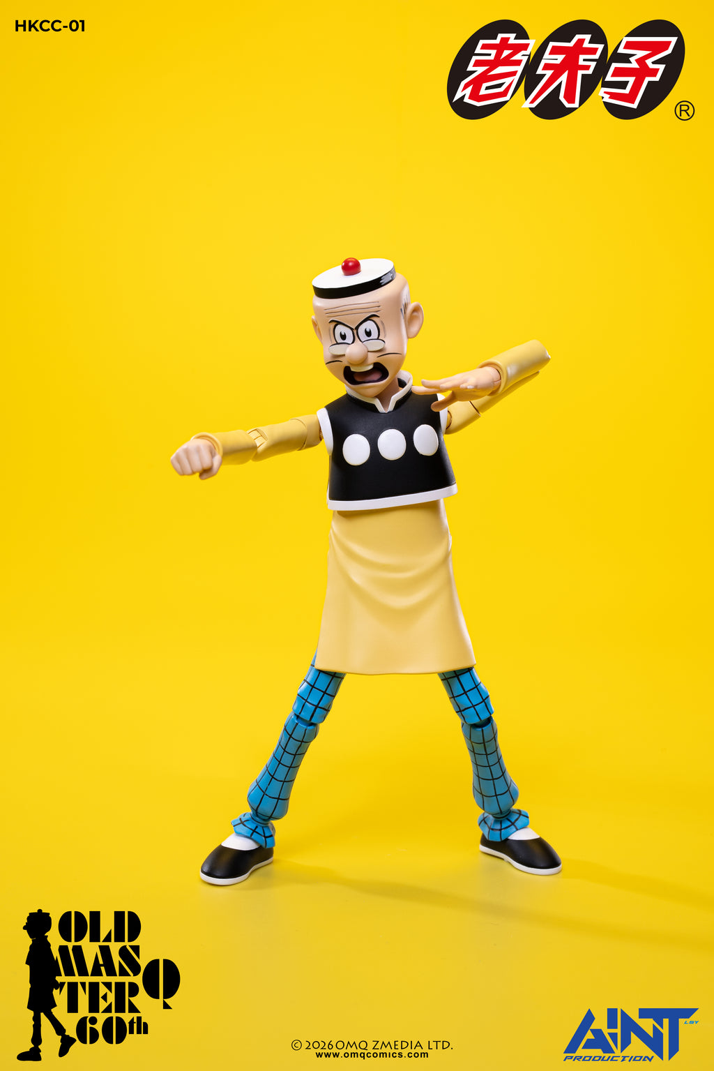 (預訂) AINT Production「老夫子 𝟲𝟬週年紀念版」1/12 比例可動人偶
