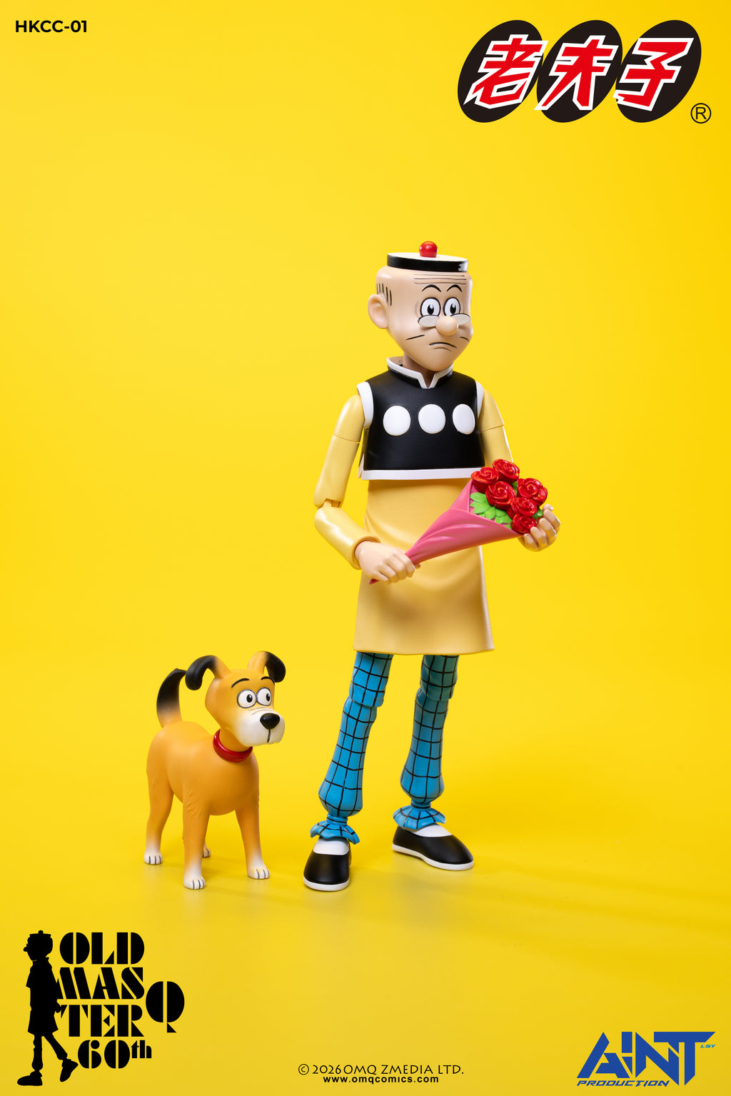 (預訂) AINT Production「老夫子 𝟲𝟬週年紀念版」1/12 比例可動人偶