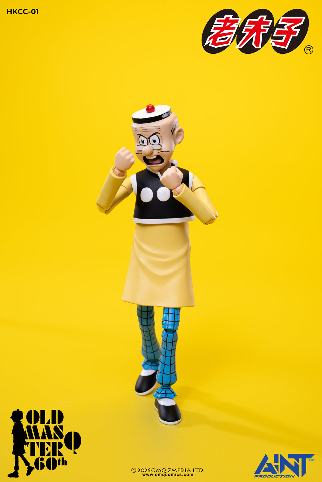 (預訂) AINT Production「老夫子 𝟲𝟬週年紀念版」1/12 比例可動人偶