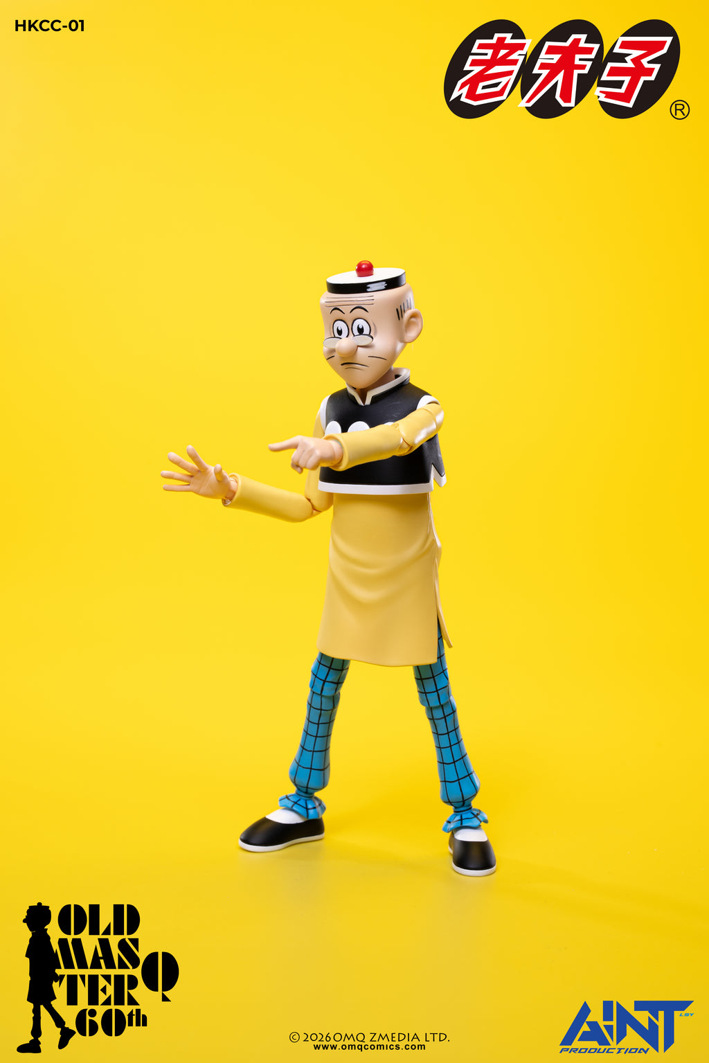 (預訂) AINT Production「老夫子 𝟲𝟬週年紀念版」1/12 比例可動人偶