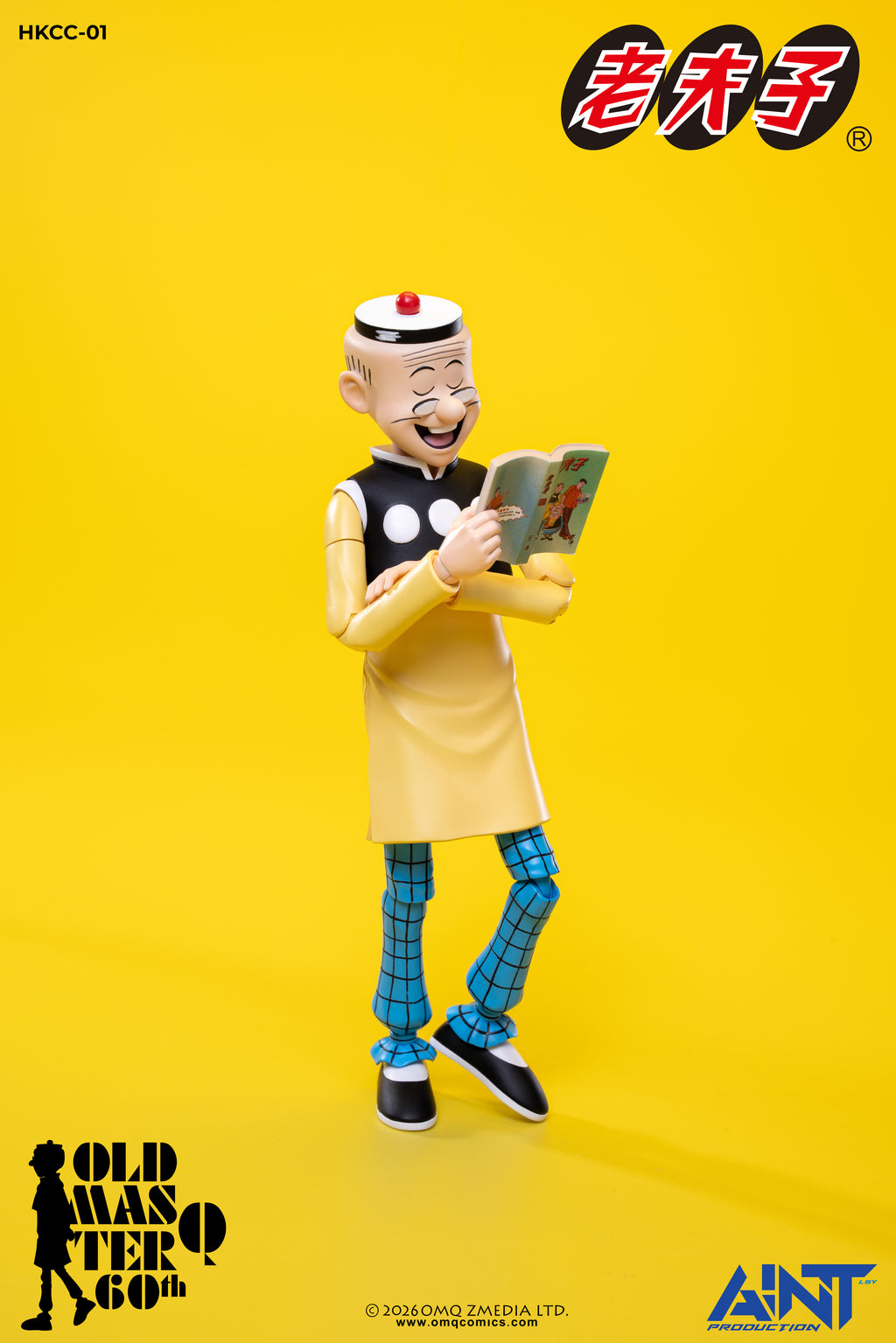 (預訂) AINT Production「老夫子 𝟲𝟬週年紀念版」1/12 比例可動人偶