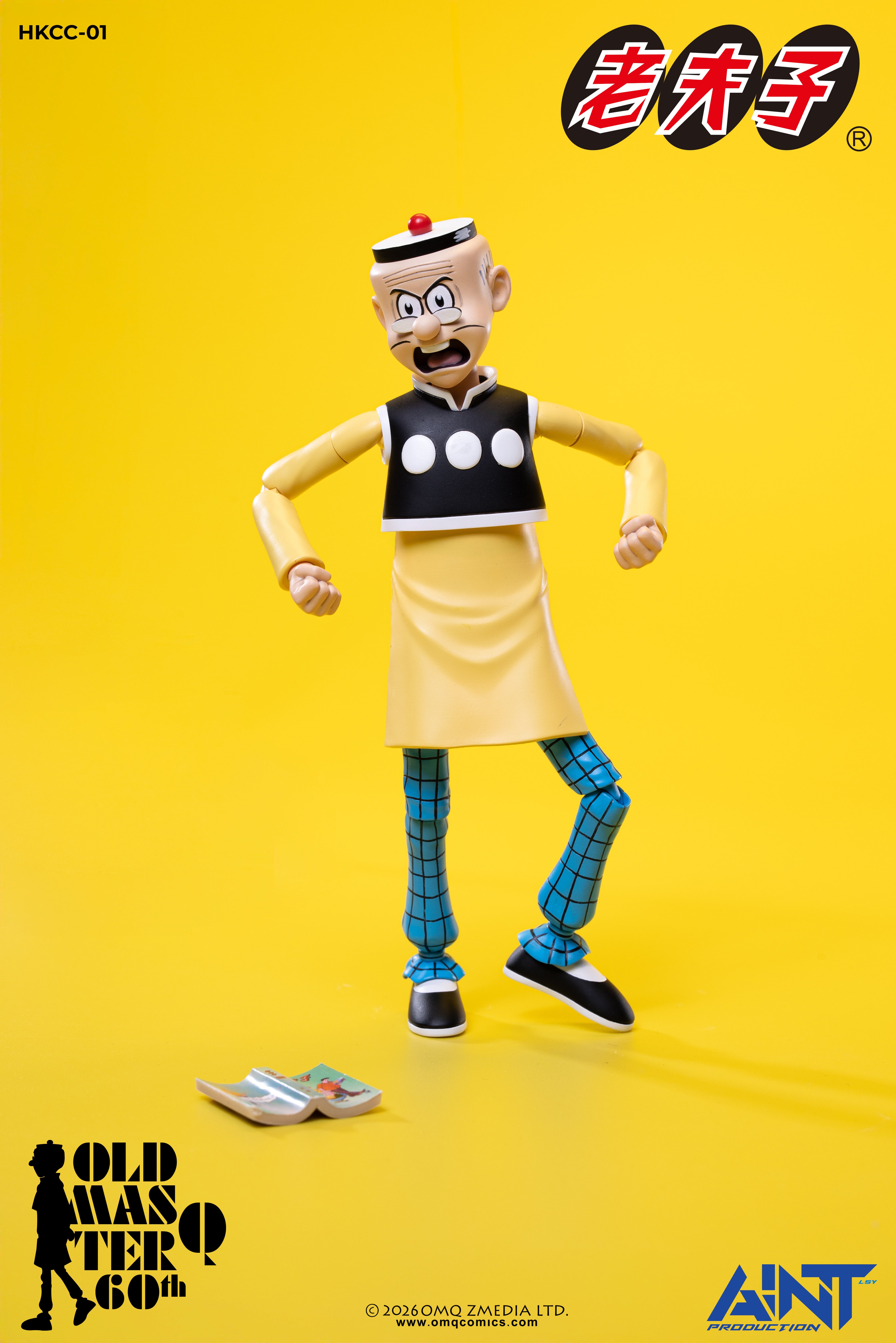 (預訂) AINT Production「老夫子 𝟲𝟬週年紀念版」1/12 比例可動人偶