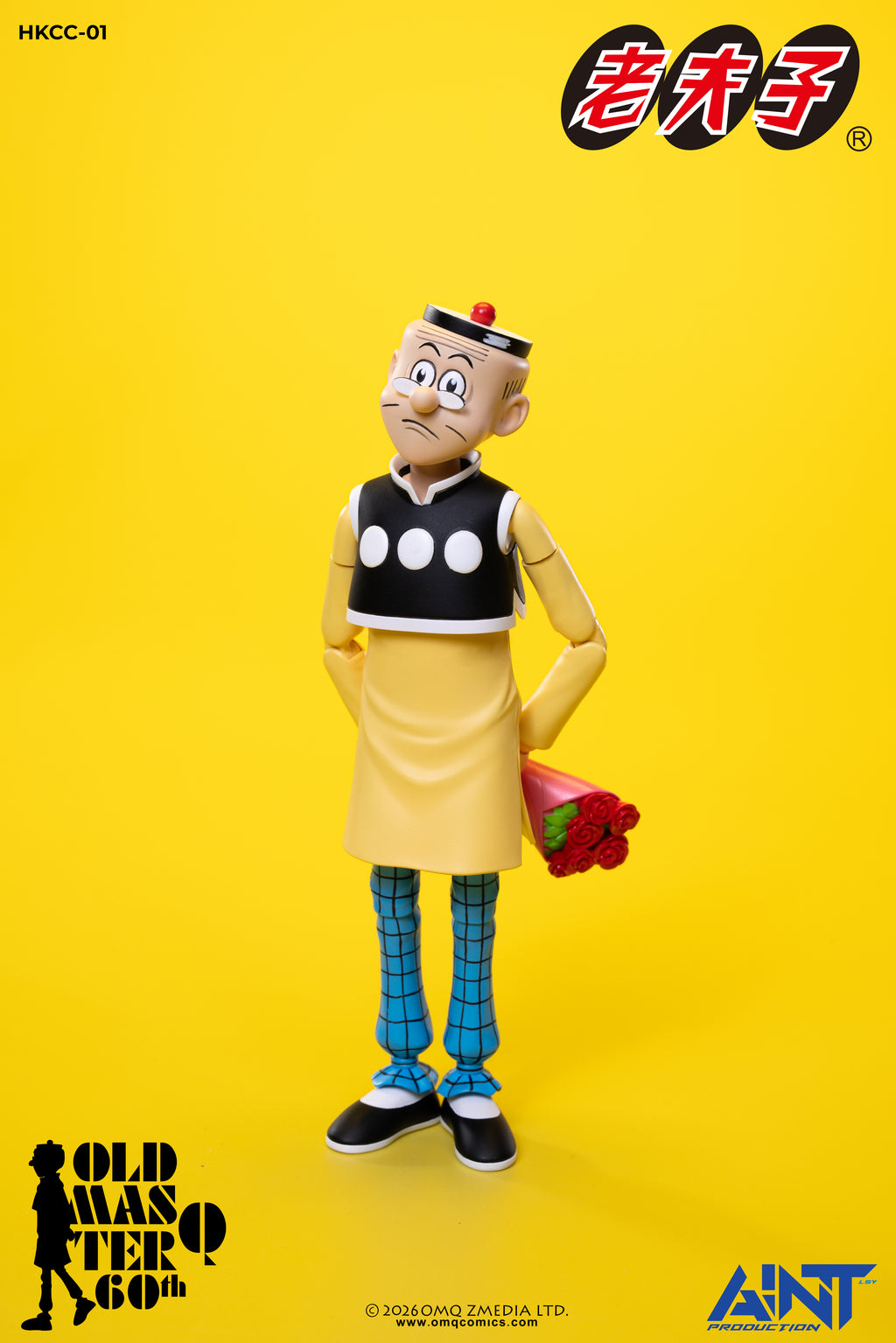 (預訂) AINT Production「老夫子 𝟲𝟬週年紀念版」1/12 比例可動人偶