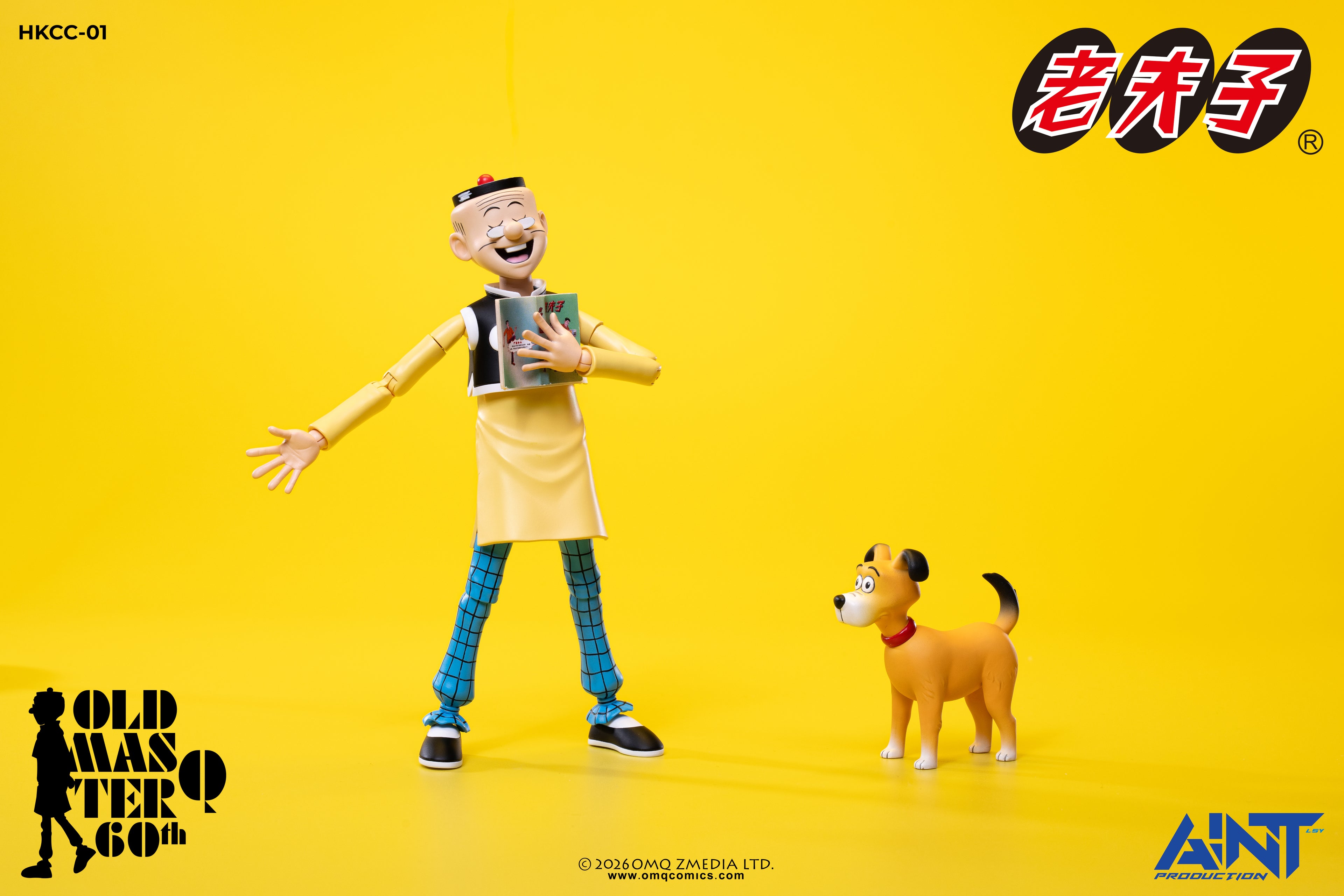 (預訂) AINT Production「老夫子 𝟲𝟬週年紀念版」1/12 比例可動人偶