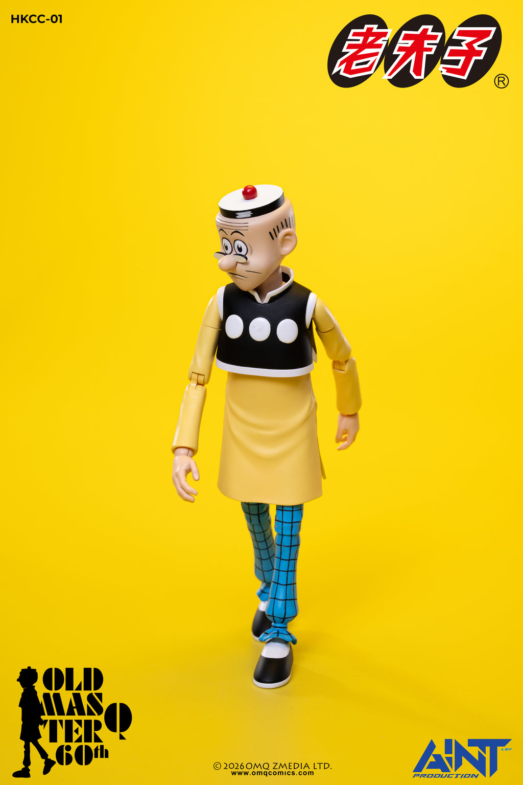 (預訂) AINT Production「老夫子 𝟲𝟬週年紀念版」1/12 比例可動人偶